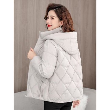 冬季新款洋氣媽媽羽絨棉服女短款輕薄修身棉衣顯瘦小個子棉襖外套