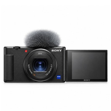 SONY 索尼 Vlog 數位相機 附防風毛罩 黑色  ZV-1F