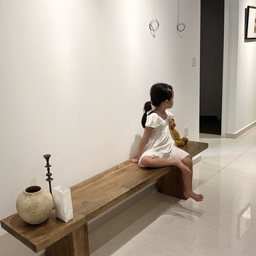 【台灣公司 可打統編】簡約實木黑色條凳餐凳換鞋客廳北歐家用現代床尾凳子凳長長板凳 d8163