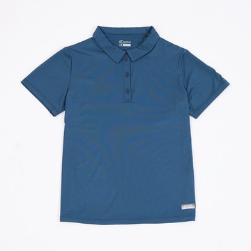 ADISI 女緹花快排抑菌消臭POLO衫 AL2611024 海軍藍 (M-3XL)｜透氣 吸濕排汗 防臭 彈性 排汗衣