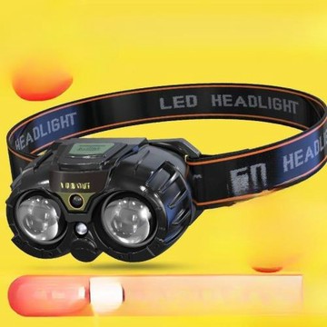 頭燈超亮可充電頭戴式強光感應特亮手電筒夜釣魚燈電燈續航