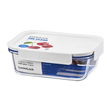 LocknLock 樂扣樂扣 清新耐熱玻璃密封容器  1個  LNG455WHT 2L
