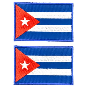 A-ONE 匯旺 古巴國旗刺繡布貼 Set 2 8x5cm  古巴