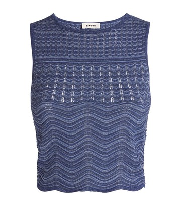 Sandro Paris Embellished Knitted Top