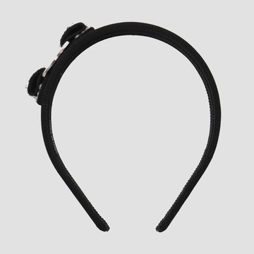 Ferragamo Black Cotton Hair Accessories