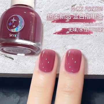 ✨臺灣出貨✨流行色高級亮晶晶氣質全套閃閃冰透果凍亮片百搭指甲油無味美甲油