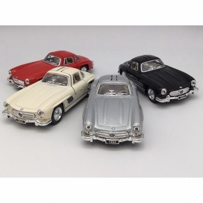 萬代屋【メルセデス ベンツ300SLソフトトップ水色】ブリキ ミニチュア