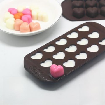 雅各焙心形巧克力模具冰格冰塊模具愛心果凍布丁烘焙磨具包郵