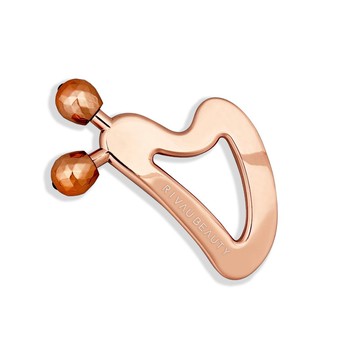 臉部雙滾輪按摩刮痧板 I 附贈絨布袋 按摩器 刮痧小物 臉部拉提