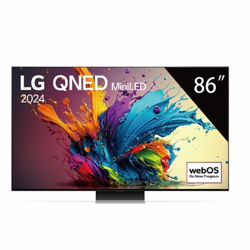 LG 樂金 2024 QNED MiniLED AI 4K 語音 物聯網 智慧 顯示器 91系列 (含基本安裝) 86吋 / 台 86QNED91TTA