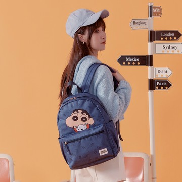 【kiki STUDIO】蠟筆小新-後背包-深藍