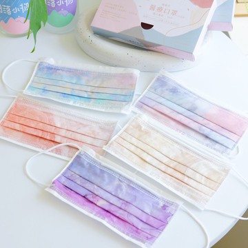 《選物研究室》Kamefu獨家設計款 幻彩暈染系列醫療口罩 每盒10片入 東野 台灣製造 ootd必備