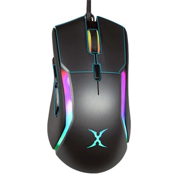 FOXXRAY 狐鐳 隕星獵狐電競滑鼠 9鍵可程式化 12400DPI 1000Hz回報率 20百萬次點擊  FXR-HM-75  黑色