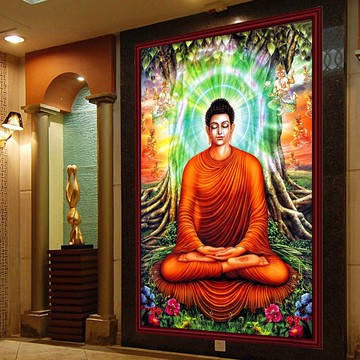 鉆石畫釋迦牟尼佛祖新款佛陀水晶滿鉆客廳大日如來佛像十字繡