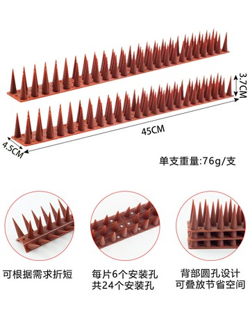 驅鳥刺 驅鳥釘 防鳥刺釘驅鳥墊家用陽臺驅趕防鴿子防鳥屎防貓刺釘驅鳥器防鳥神器【CM24768】