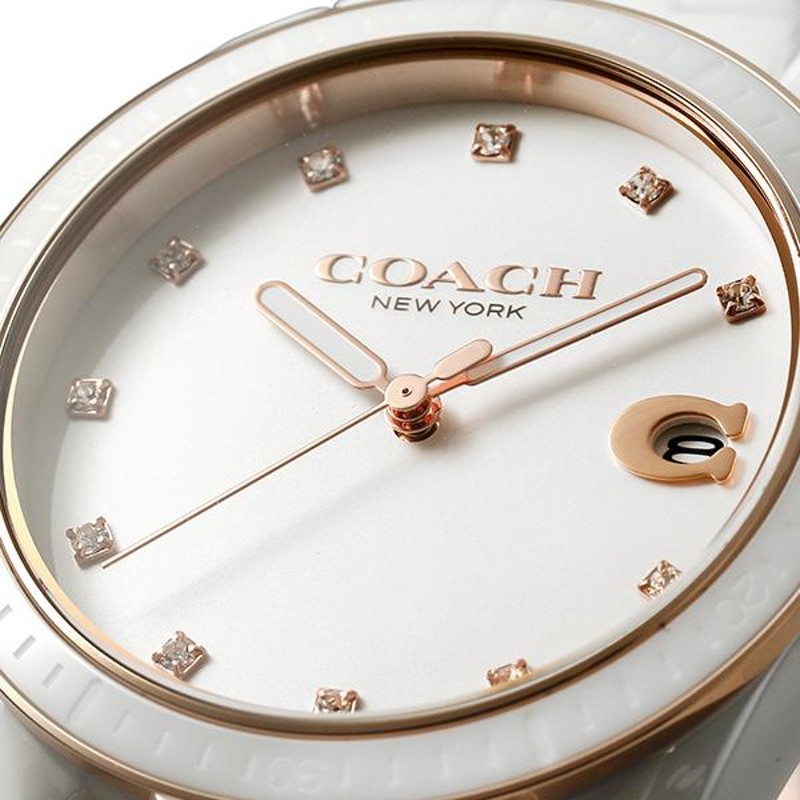 コーチ プレストン 腕時計 COACH 14503263 ホワイト 白 新品電池で安心 ...