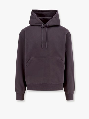 Organic cotton sweatshirt with frontal logo embroidery - SAINT LAURENT - gender_Man