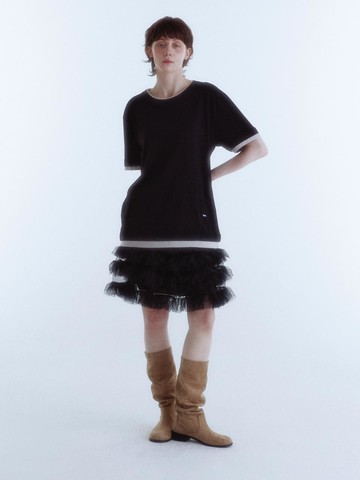 90s Vintage Layered T-Shirt [Black]