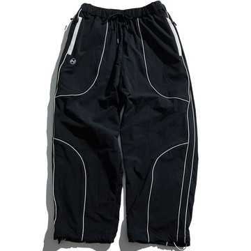 UNDER PEACE 25AW PULSE / TRACK PANTS 寬鬆版 運動機能 長褲 (經典黑色)