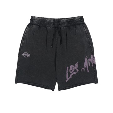 NBA 水洗隊徽 短褲 湖人隊