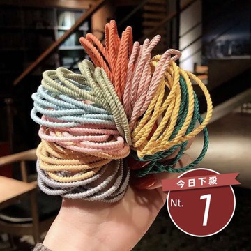 【台灣發貨】韓版螺紋細款髮圈【N116】