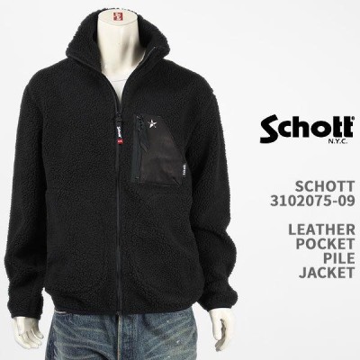 Schott ショット 鹿革 ポケット ボアフリース ジャケット ワンスター