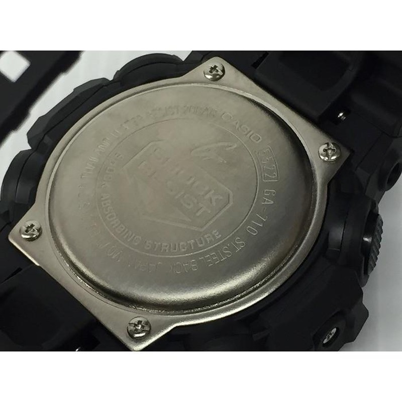 中古】カシオ G-SHOCK メンズ腕時計 ブラック クオーツ GA-710[jggW ...