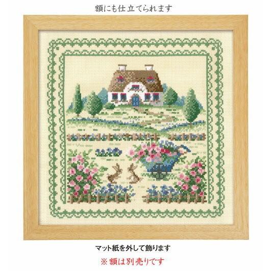 オリムパス　クロスステッチ刺繍キット　クッション　オノエ・メグミ　田園の風景