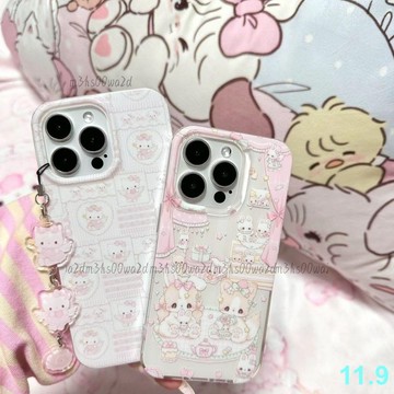ins卡通蘋果16Pro手機殼iPhone15可愛14/13x套xsxr女款promax全包