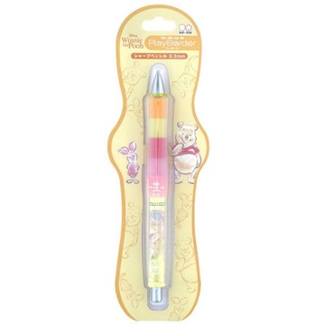 【震撼精品百貨】小熊維尼 Winnie the Pooh ~日本迪士尼 小熊維尼搖搖自動鉛筆 0.5mm PlayBorder-黃*67711