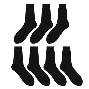 BYC 男士商務涼感中筒紳士襪 7雙  黑色  1號 26~27cm