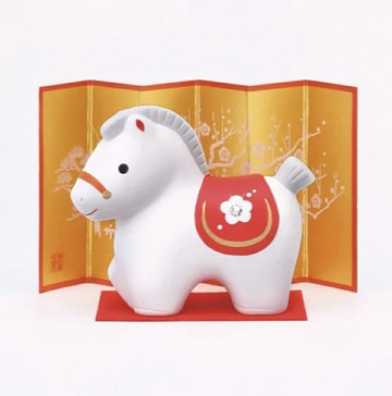 日本藥師窯 2026年干支馬年錦彩招福-水晶玻璃款