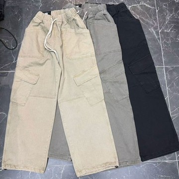 Chemistry_Boys - 韓國 MPT781 COLLAVO P529 多口袋 丹寧長褲 (三色)