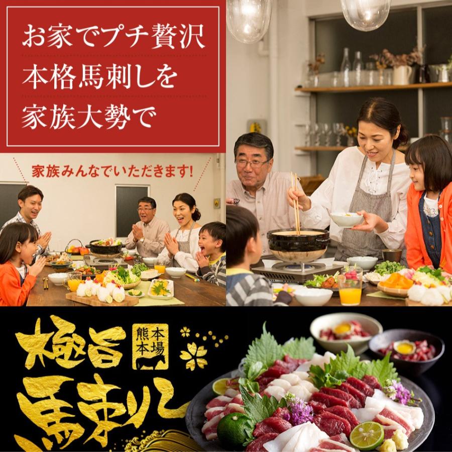 本場 熊本 馬刺し 歓声上がるパーティーセット 12人前 600グラム 霜降り 赤身 たてがみ ユッケ