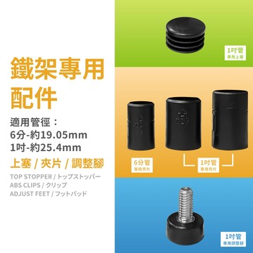 【可超取】鐵架配件｜鐵架上塞 管塞 夾片 層架固定片 管塞  管帽 鐵架  調整腳墊 層架 層架配件 腳墊 固定片