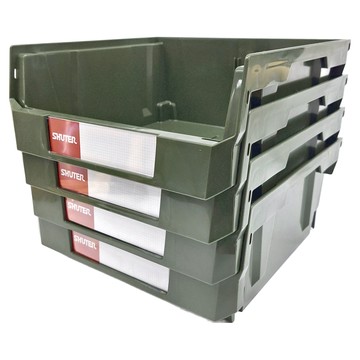 livinbox HB-2354h 耐衝擊分類整理車 尺寸W284 x D276 x H805 mm 容量6.4公升 荷重15公斤  軍綠色  1個