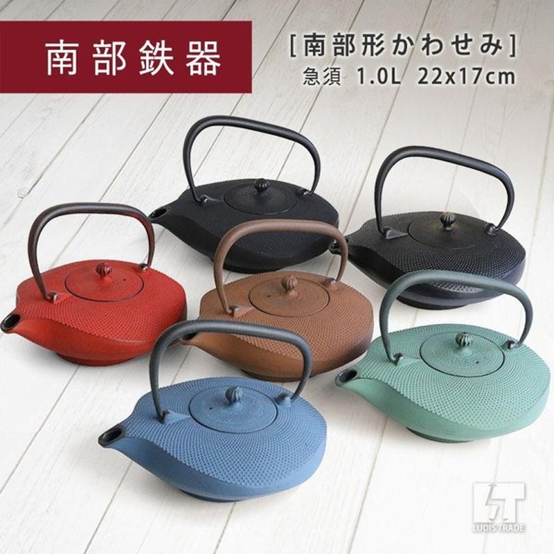 奥州 南部鉄器 急須 南部形かわせみ 6色 1 0l ホーロー加工あり 茶こし付き 日本製 鉄瓶 鉄急須 おしゃれ ギフト 通販 Lineポイント最大0 5 Get Lineショッピング