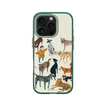 iPhone 16 Pro Clear 憂墨綠 - Soupy Tang 湯舒皮 - Dogs