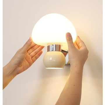 免運 璧燈 中古新款壁燈護眼設計師客廳背景墻走廊法式奶油風臥室床頭燈具S36快速出貨