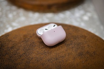 ARMOR AirPods Pro / AirPods 全真皮保護殼_芭蕾粉