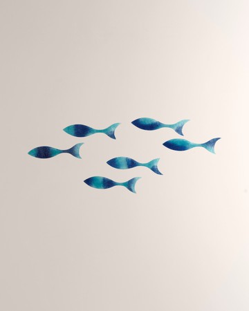 Wall Fish Decor, Set of 6
