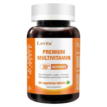 [Lovita愛維他] 綜合維他命礦物質素食錠 (60顆/罐)-1入組