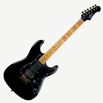 JET JS 400 BKG 電吉他 Stratocaster HSS 黑金色 小搖座【黃石樂器】