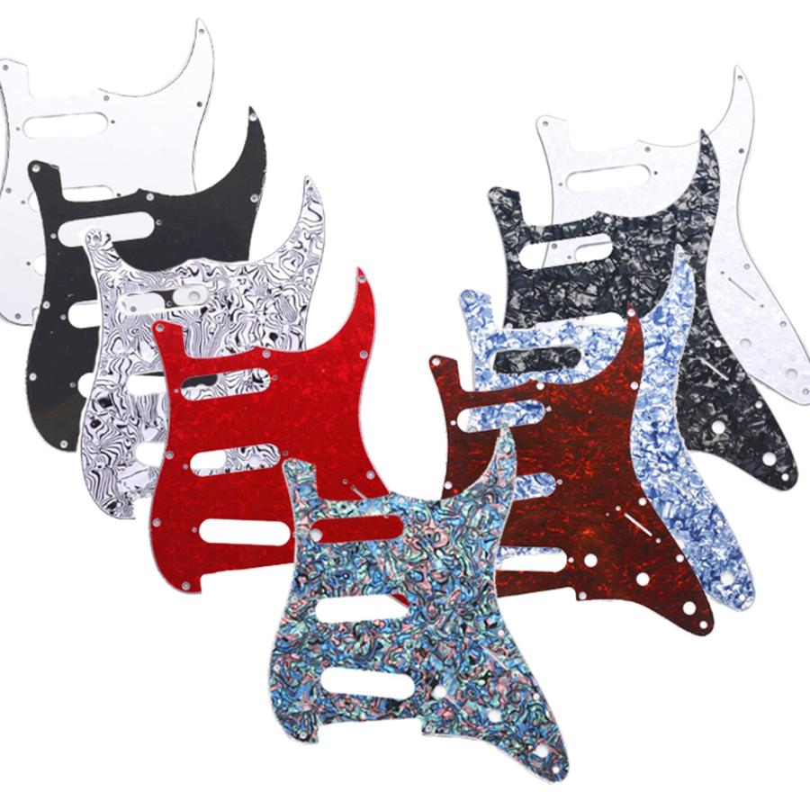 Guitar Strat Pickguard 11 Hole Strat Pickguard Prewired Scratch Plate For Electric Guitar With Screws Pickup Guard Plate