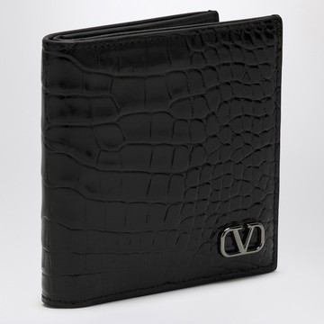 Signature VLogo Wallet Black