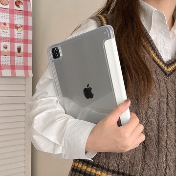 不發黃iPad殼 筆槽保護殼 適用iPad 11 10 9 8代M4 Air8/7/6/5/4 Pro13吋 Mini