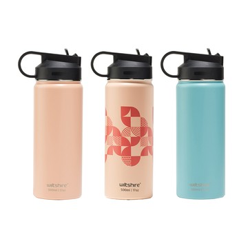 澳洲wiltshire 吸管不鏽鋼保溫瓶500ml