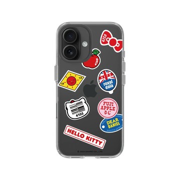iPhone 16 Clear Case（相機按鈕） 透明 - 三麗鷗-Hello Kitty - Label