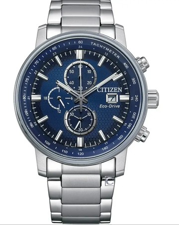 CITIZEN 亞洲限定 光動能計時手錶 43MM (藍)