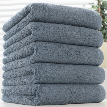 Cotton Cloud 飯店級 200g 40支精梳棉毛巾  藍灰色  1組